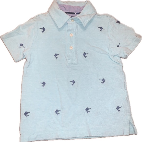 Polo Ralph Lauren Other - Polo Ralph Lauren Blue Toddler. Baby Collared Shirt Marlin Fish Pattern Aqua 2T